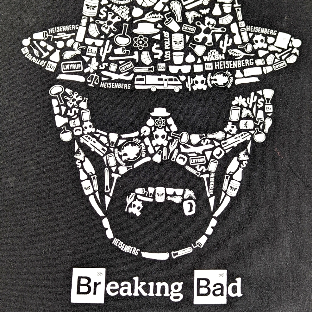 Breaking Bad Heisenberg with Graphics Referencing Show (Test tubes, etc) 2X
